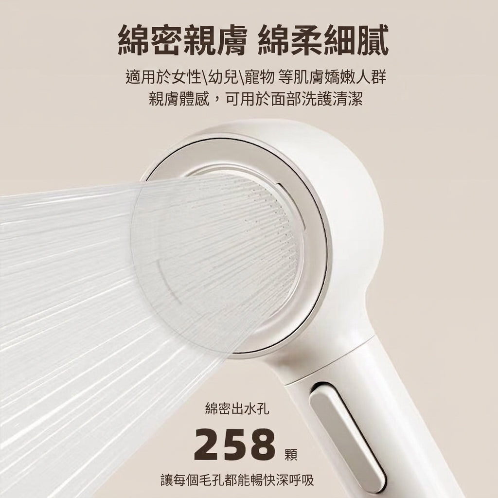 3D按摩增壓蓮蓬頭｜強勁增壓・按壓止水一鍵切換