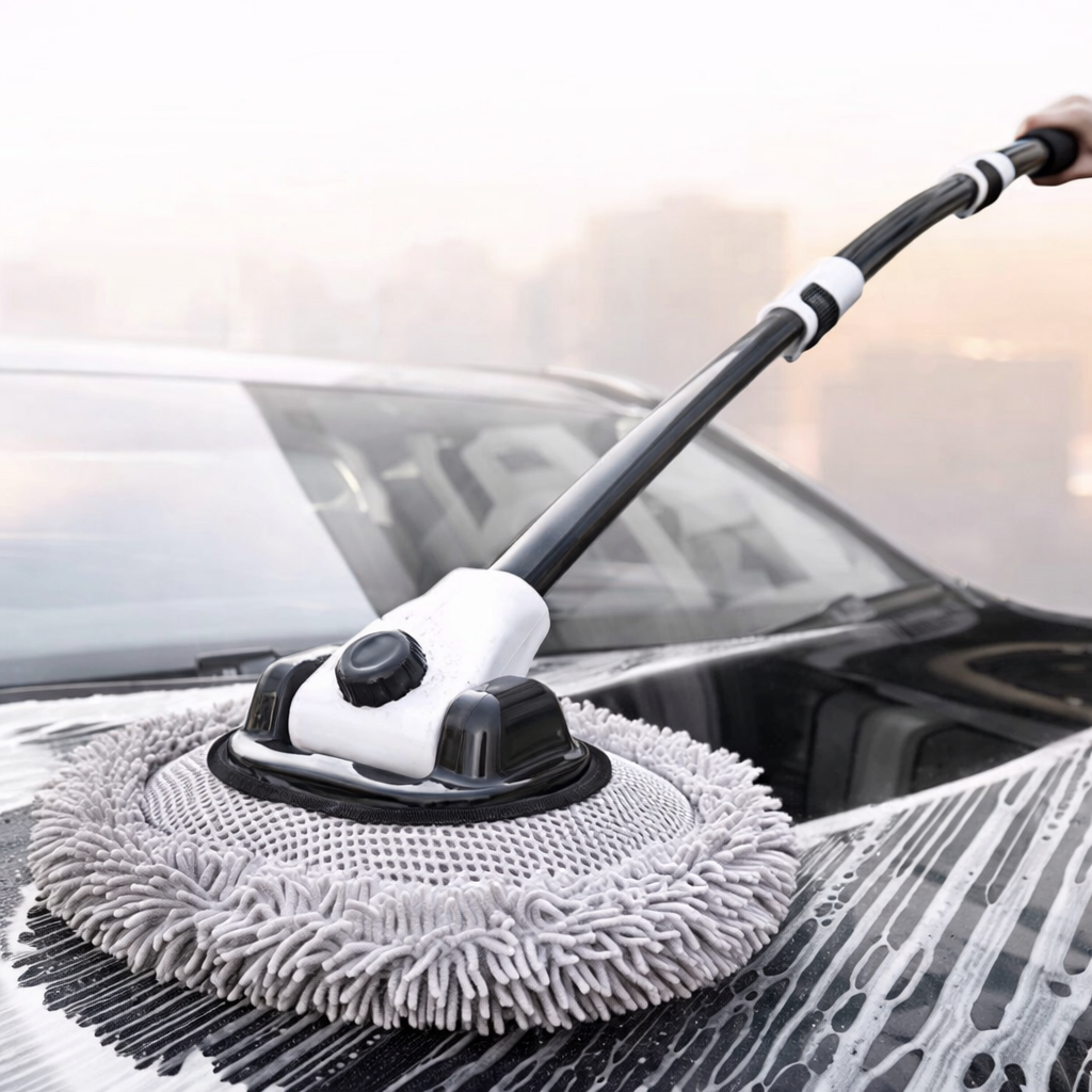 一桿搞定｜魔術伸縮洗車神器